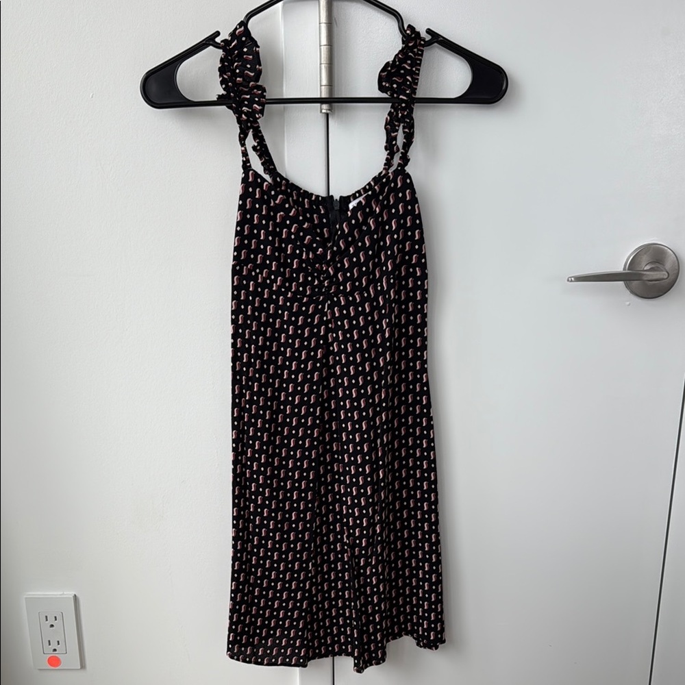 Flynn Skye Black and Pink Patterned Dress
